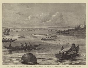 The Eastern Question, the Deposed Sultan Abd-ul-Aziz being conveyed to Top-Capou, Seraglio Point